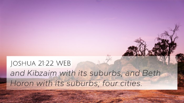 Joshua 21:22 WEB Bible Verse Image