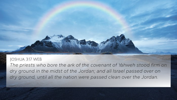Joshua 3:17 WEB Bible Verse Image