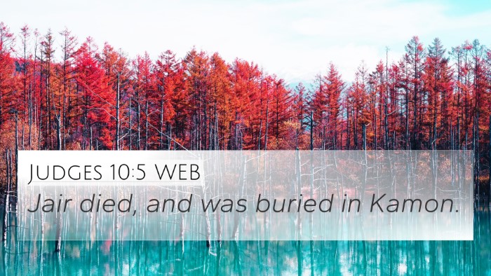 Judges 10:5 WEB Bible Verse Image