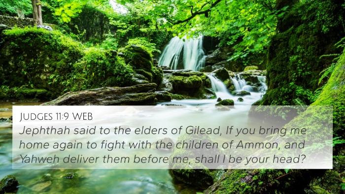 Judges 11:9 WEB Bible Verse Image