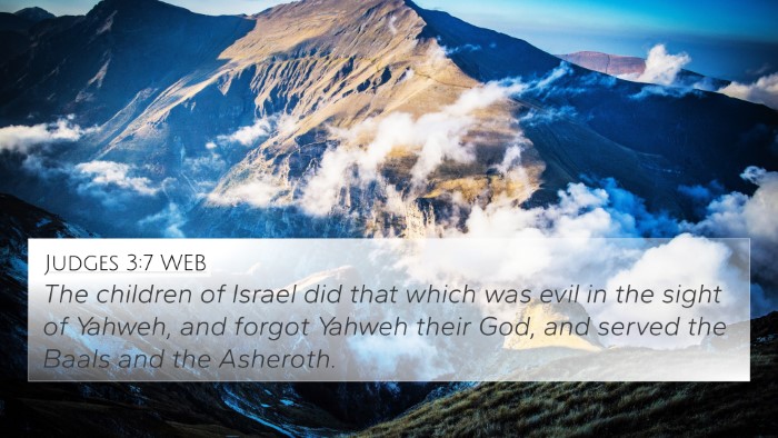 Judges 3:7 WEB Bible Verse Image