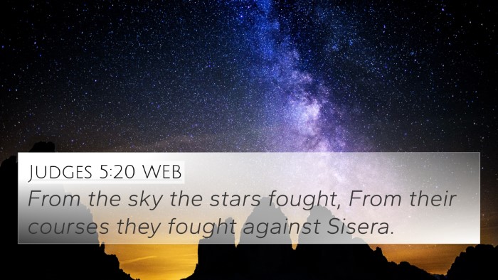 Judges 5:20 WEB Bible Verse Image