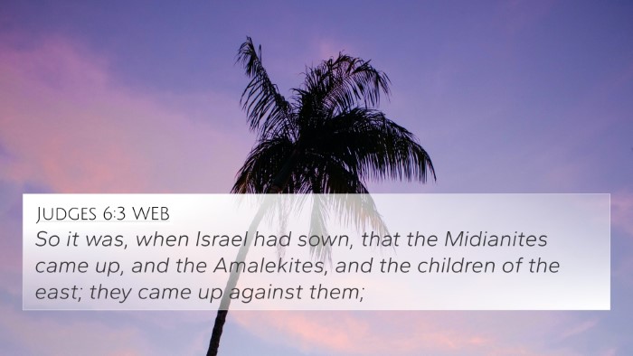 Judges 6:3 WEB Bible Verse Image