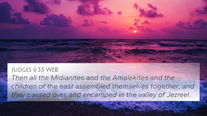 Judges 6:33 WEB Bible Verse Image