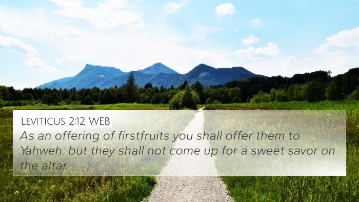 Leviticus 2:12 WEB 4K Wallpaper - As an offering of firstfruits you shall offer - 4K Wallpaper Bible Verse