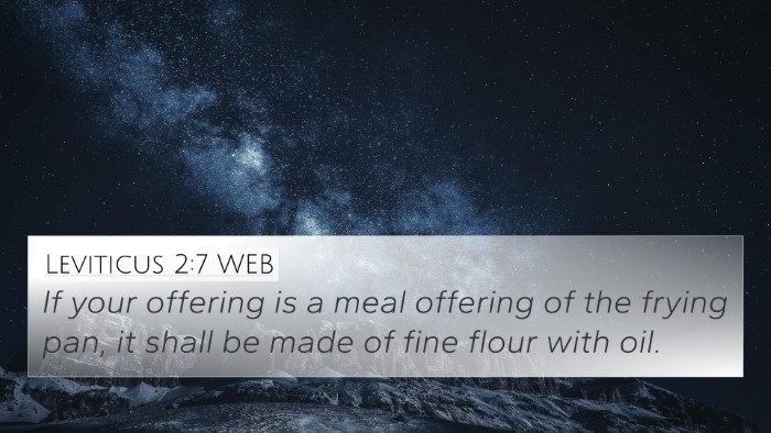 Leviticus 2:7 WEB Bible Verse Image