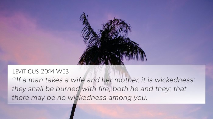 Leviticus 20:14 WEB Bible Verse Image