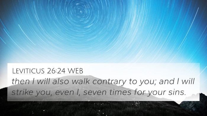 Leviticus 26:24 WEB Bible Verse Image