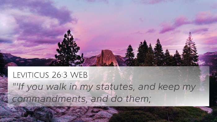 Leviticus 26:3 WEB Bible Verse Image