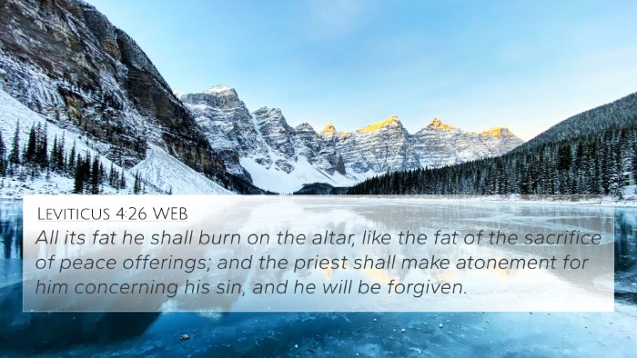 Leviticus 4:26 WEB Bible Verse Image