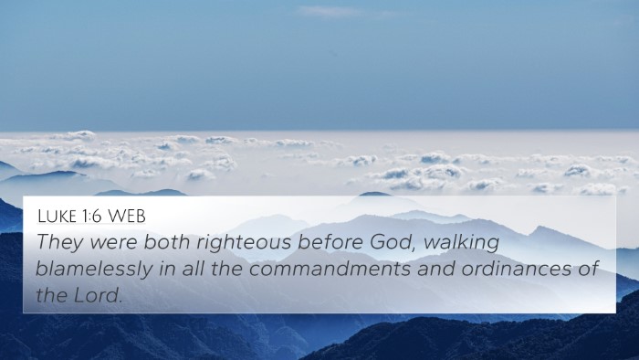 Luke 1:6 WEB Bible Verse Image