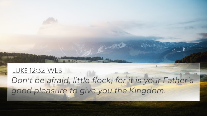 Luke 12:32 WEB Bible Verse Image
