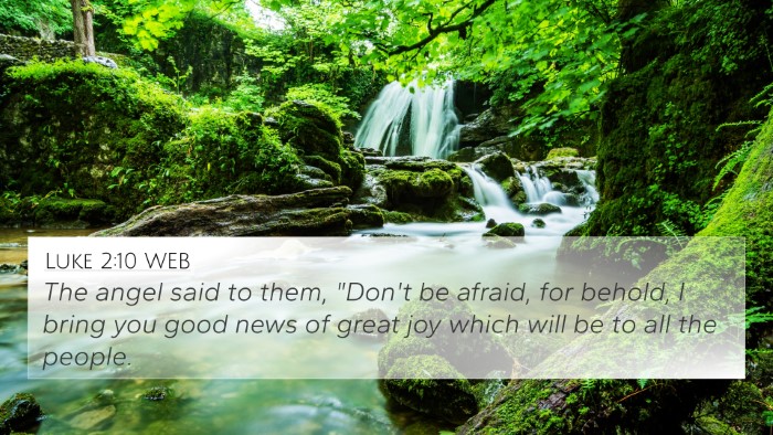Luke 2:10 WEB Bible Verse Image