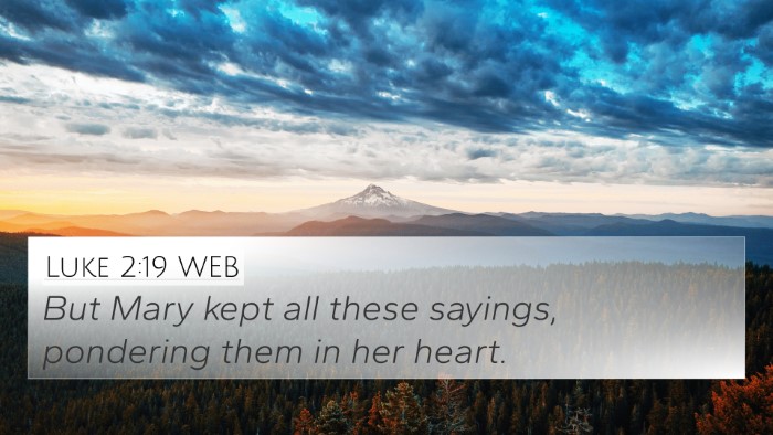 Luke 2:19 WEB Bible Verse Image
