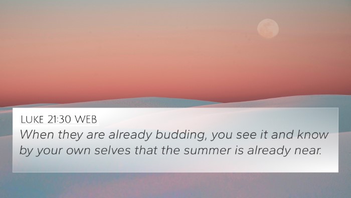 Luke 21:30 WEB Bible Verse Image
