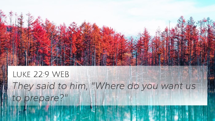 Luke 22:9 WEB 4K Wallpaper - They said to him, 