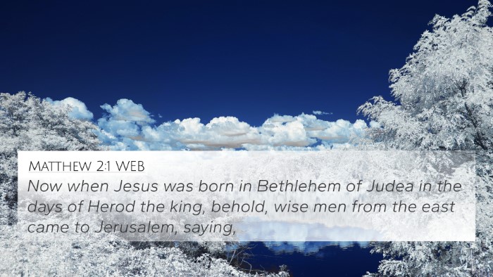 Matthew 2:1 WEB Bible Verse Image