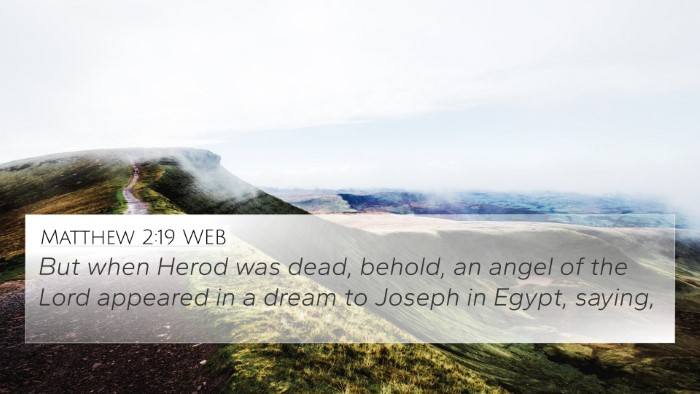 Matthew 2:19 WEB Bible Verse Image