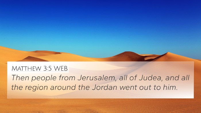 Matthew 3:5 WEB Bible Verse Image
