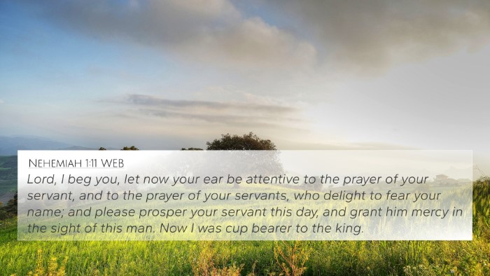 Nehemiah 1:11 WEB Bible Verse Image