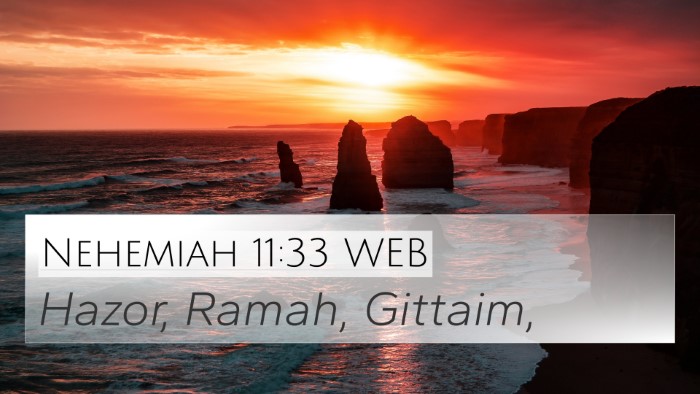 Nehemiah 11:33 WEB Bible Verse Image