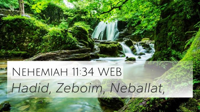 Nehemiah 11:34 WEB Bible Verse Image