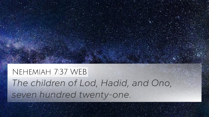 Nehemiah 7:37 WEB Bible Verse Image