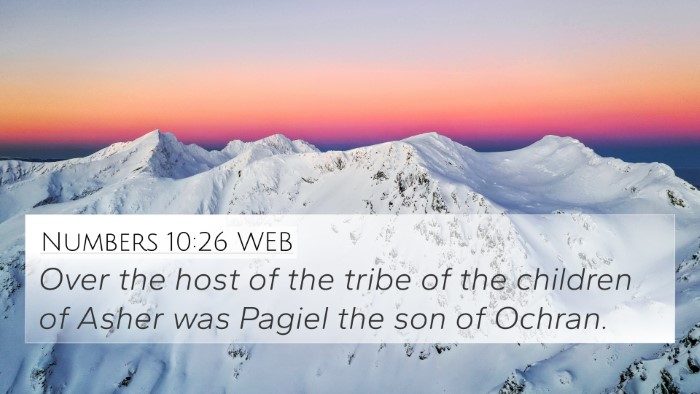 Numbers 10:26 WEB Bible Verse Image