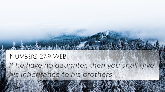 Numbers 27:9 WEB 4K Wallpaper - If he have no daughter, then you shall give his - 4K Wallpaper Bible Verse