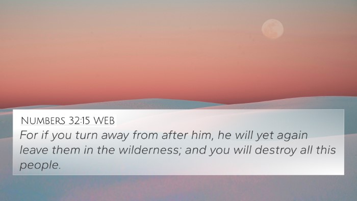 Numbers 32:15 WEB Bible Verse Image