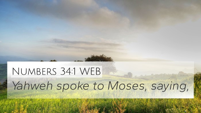 Numbers 34:1 WEB 4K Wallpaper - Yahweh spoke to Moses, - 4K Wallpaper Bible Verse