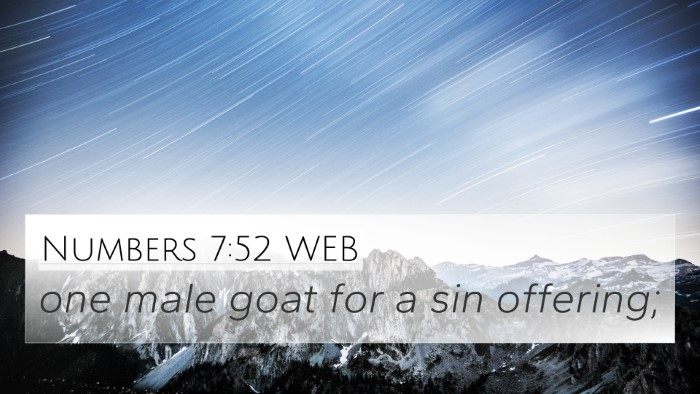 Numbers 7:52 WEB 4K Wallpaper - one male goat for a sin - 4K Wallpaper Bible Verse