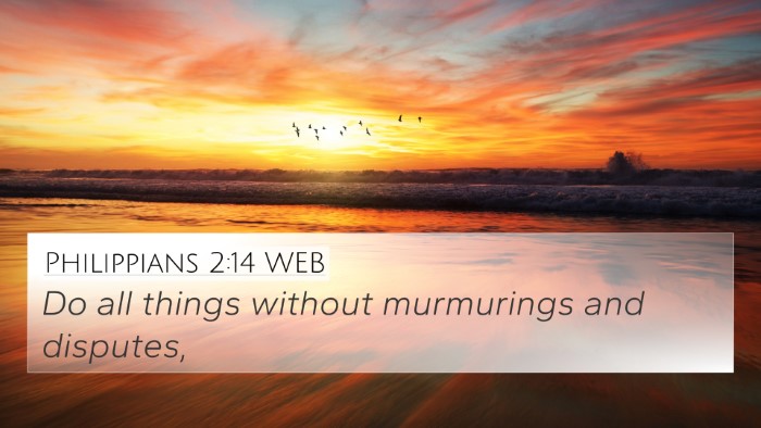 Philippians 2:14 WEB Bible Verse Image