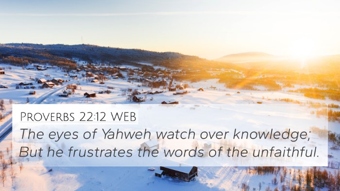 Proverbs 22:12 WEB 4K Wallpaper - The eyes of Yahweh watch over knowledge; But he - 4K Wallpaper Bible Verse