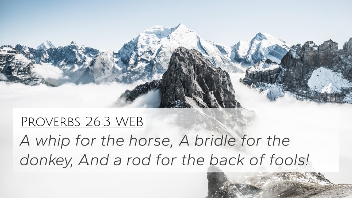 Proverbs 26:3 WEB Bible Verse Image
