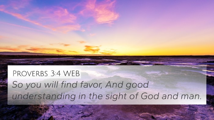 Proverbs 3:4 WEB Bible Verse Image