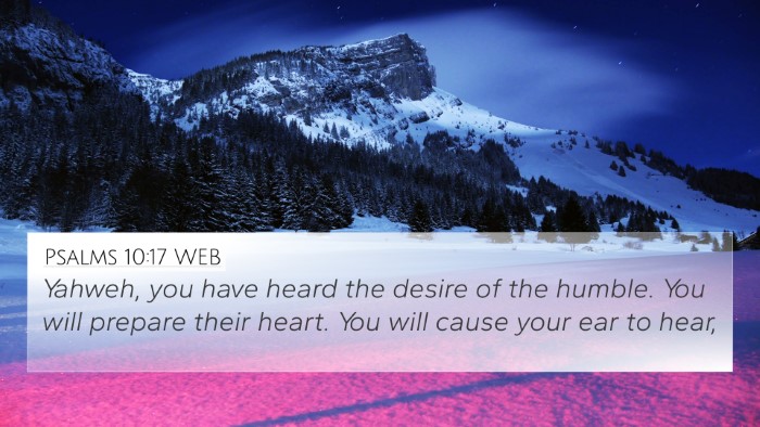 Psalms 10:17 WEB Bible Verse Image