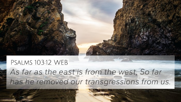 Psalms 103:12 WEB Bible Verse Image