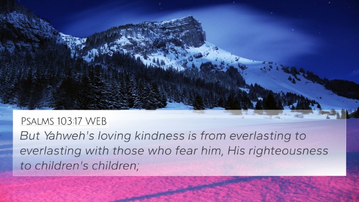 Psalms 103:17 WEB Bible Verse Image
