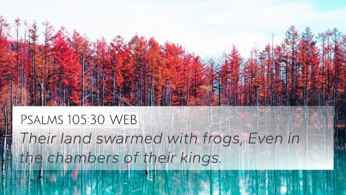 Psalms 105:30 WEB Bible Verse Image