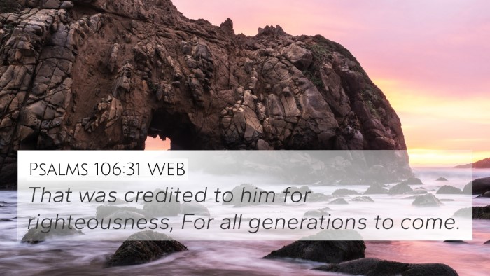 Psalms 106:31 WEB Bible Verse Image