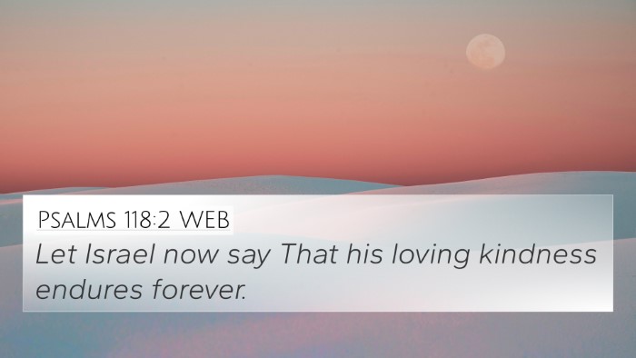 Psalms 118:2 WEB 4K Wallpaper - Let Israel now say That his loving kindness - 4K Wallpaper Bible Verse