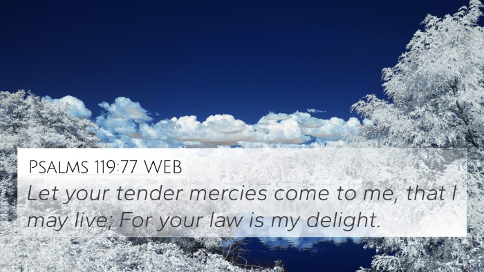 Psalms 119:77 WEB Bible Verse Image