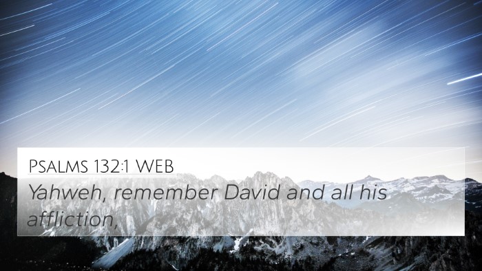 Psalms 132:1 WEB Bible Verse Image