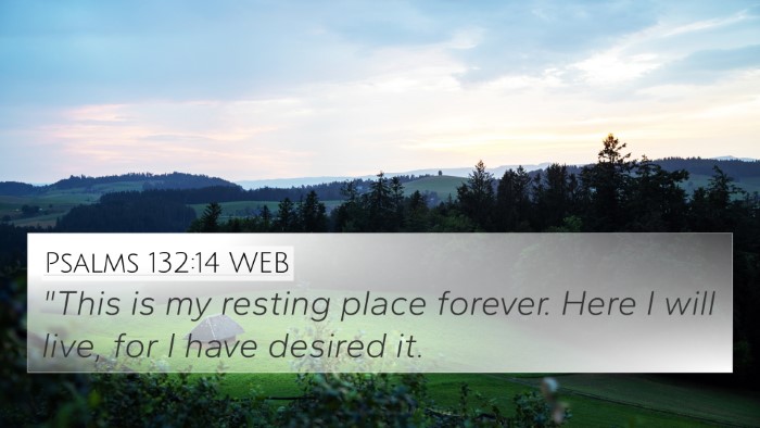 Psalms 132:14 WEB Bible Verse Image