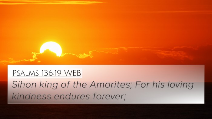 Psalms 136:19 WEB Bible Verse Image