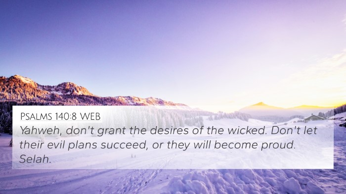 Psalms 140:8 WEB Bible Verse Image