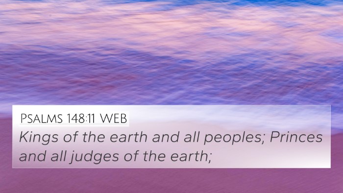 Psalms 148:11 WEB Bible Verse Image