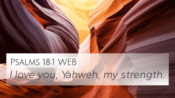 Psalms 18:1 WEB Bible Verse Image