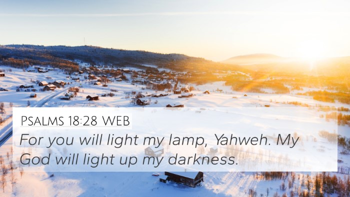Psalms 18:28 WEB Bible Verse Image